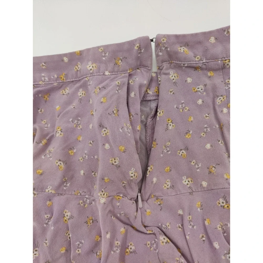 Hollister Women's Ultra‎ High-Rise Floral Mini Skirt Purple XS